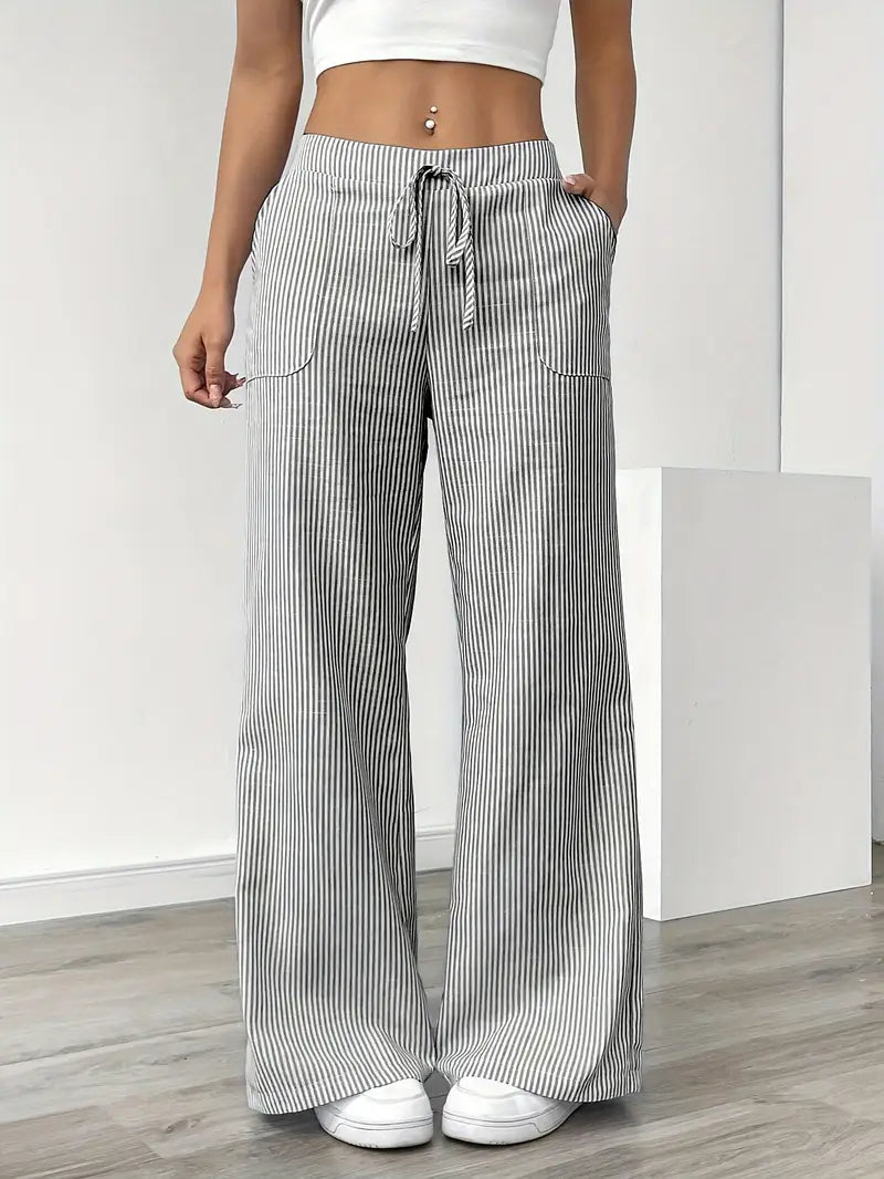 Image of Katherine | Women's Wide Leg Drawstring Pants