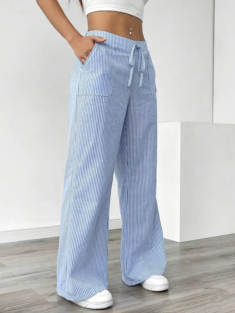 Image of Katherine | Women's Wide Leg Drawstring Pants