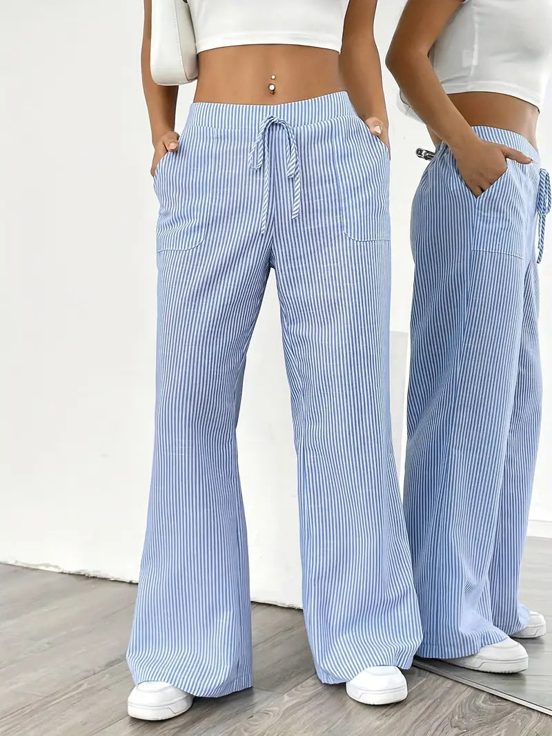 Image of Katherine | Women's Wide Leg Drawstring Pants