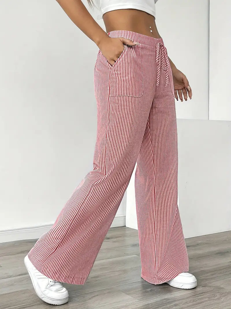 Image of Katherine | Women's Wide Leg Drawstring Pants
