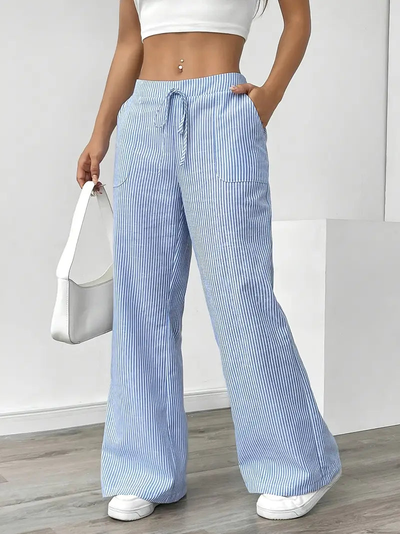 Image of Katherine | Women's Wide Leg Drawstring Pants