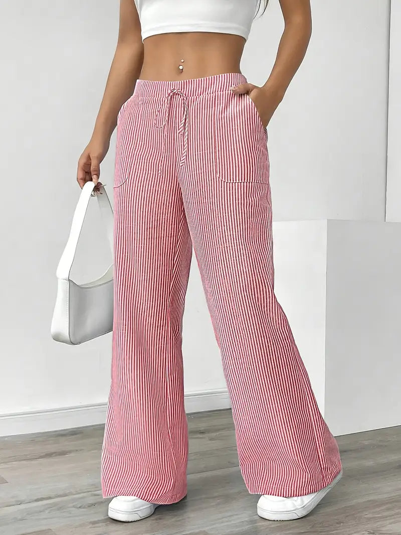 Image of Katherine | Women's Wide Leg Drawstring Pants