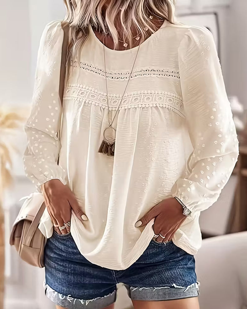 Image of Kathy | Women's Long Sleeve Relaxed Fit Blouse