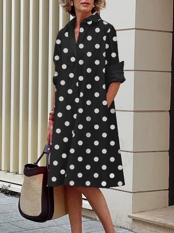 Image of Kelly | Women's Button-Down A-Line Midi Dress