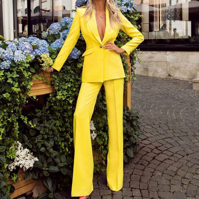 Image of Kelsey | Women's Single Button Blazer Suit