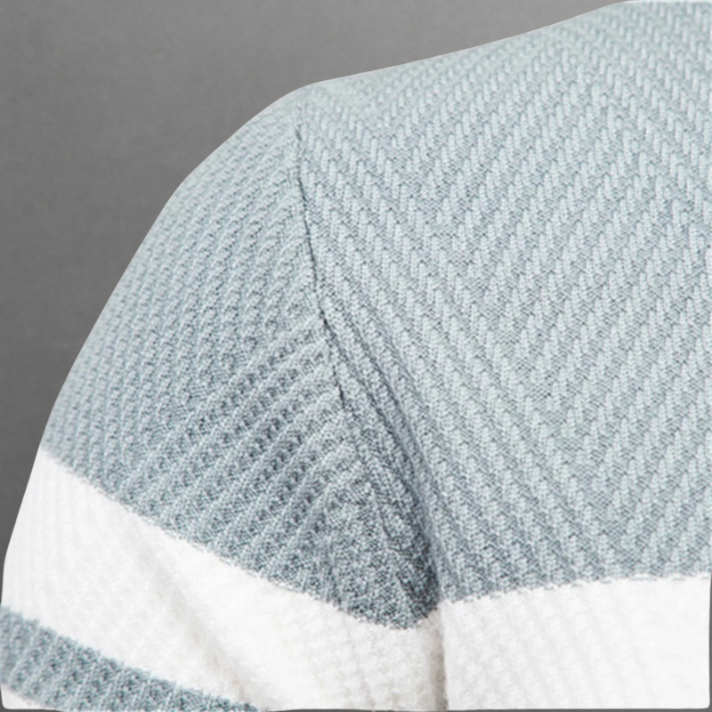 Image of Ken | Men's Striped Crew Neck Sweater