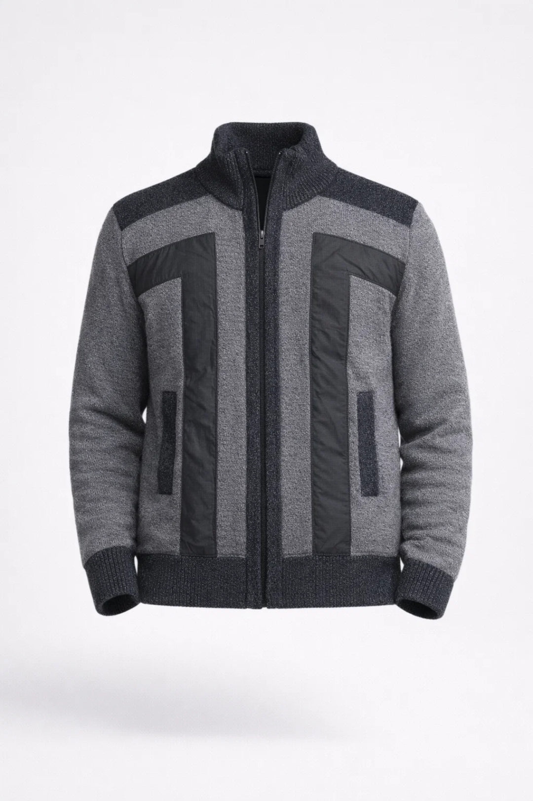 Image of Kennedy | Men's Full Zip Color Block Cardigan