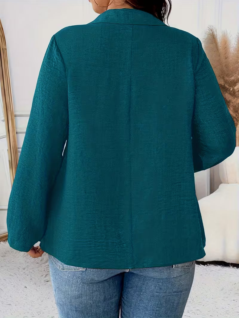 Image of Krista | Women's Long Sleeve Button Front Blouse