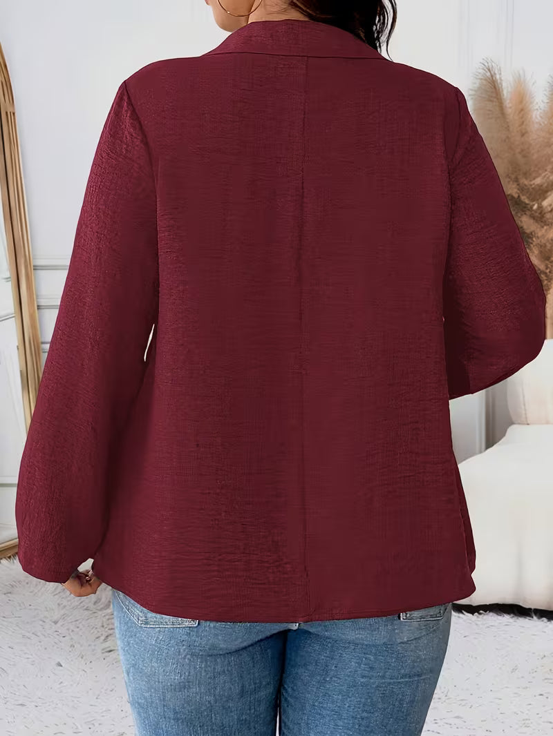 Image of Krista | Women's Long Sleeve Button Front Blouse