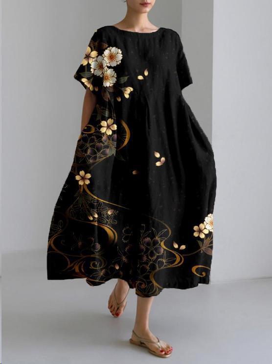 Image of Kristen | Women's Floral A-Line Midi Dress