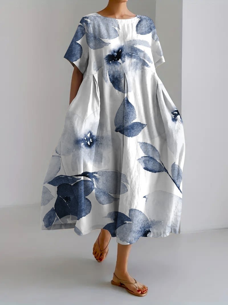 Image of Kristen | Women's Floral A-Line Midi Dress