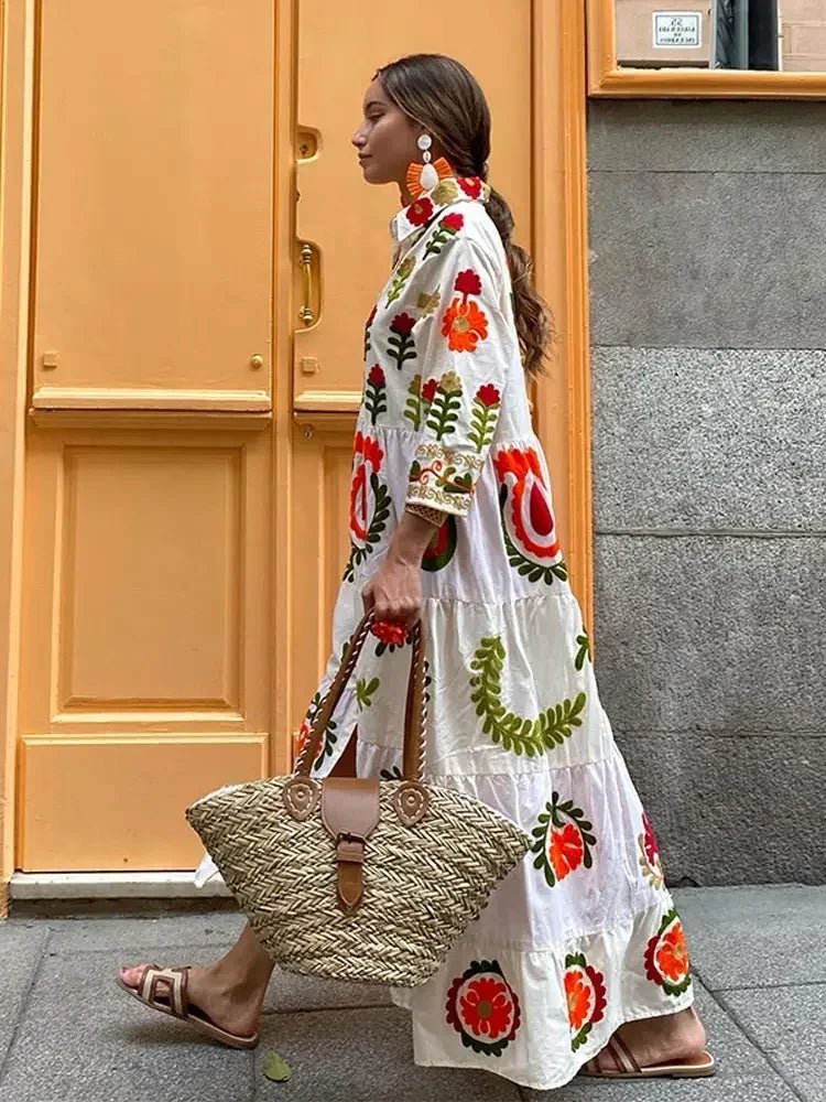 Image of Kylie | Women's Long Sleeve Tiered Maxi Dress