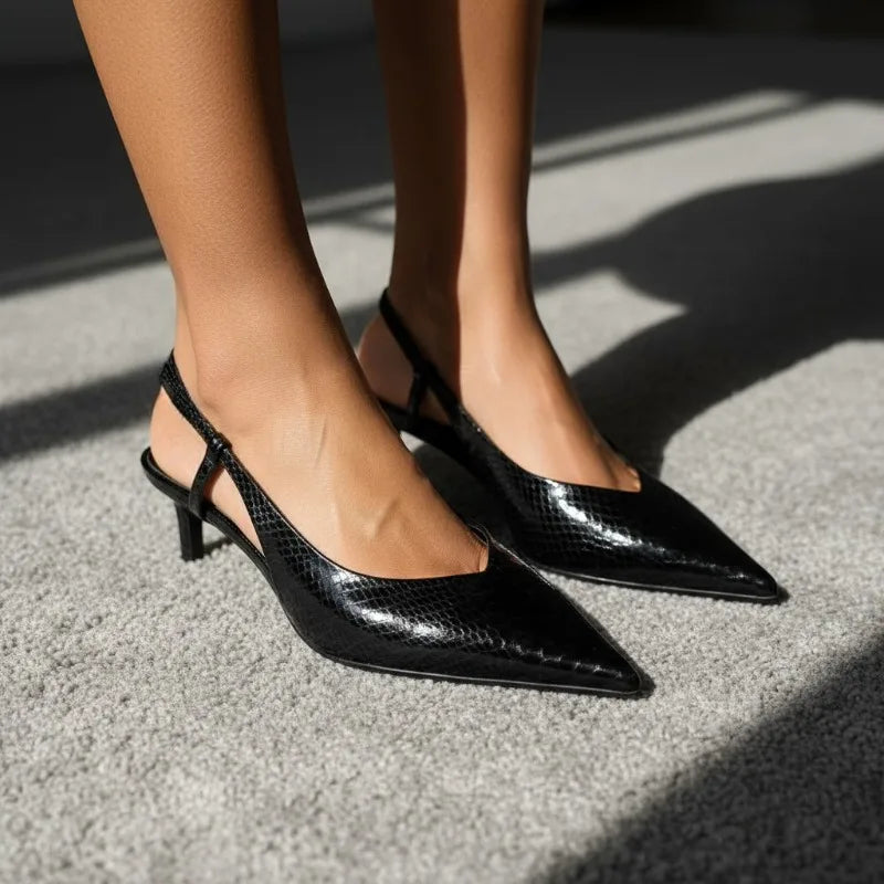 Image of Laniyah | Women's Pointed Toe Slingback Heels