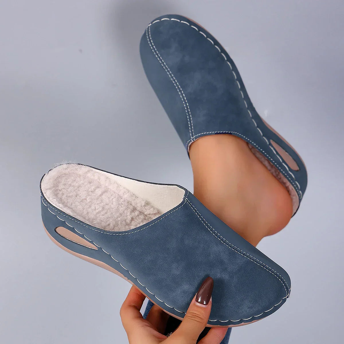 Image of Laura | Women's Slip-On Wedge Mule Shoes