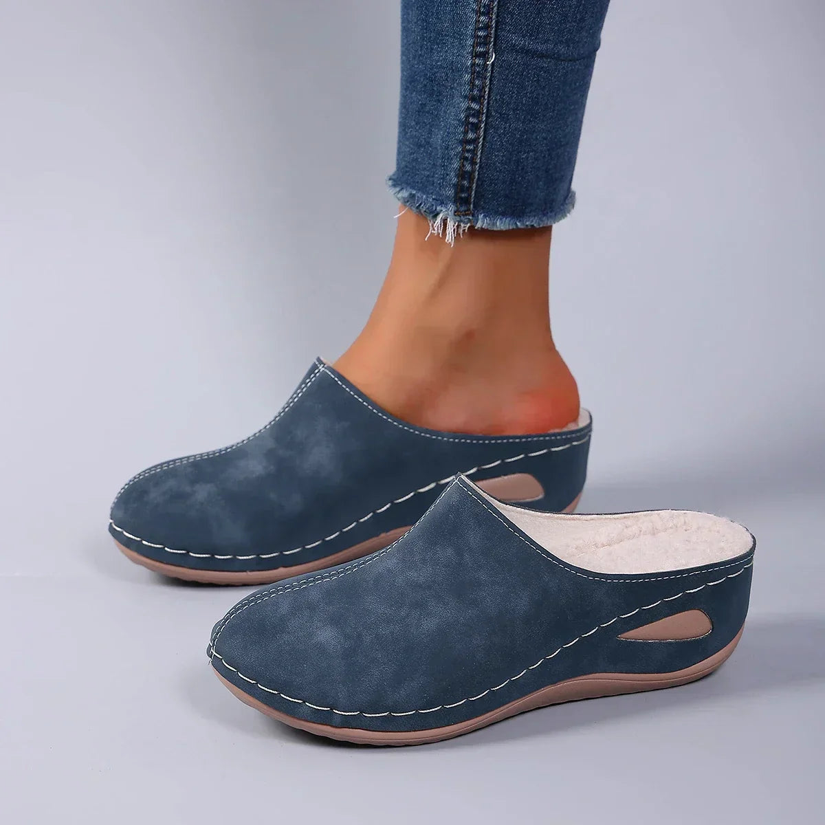 Image of Laura | Women's Slip-On Wedge Mule Shoes