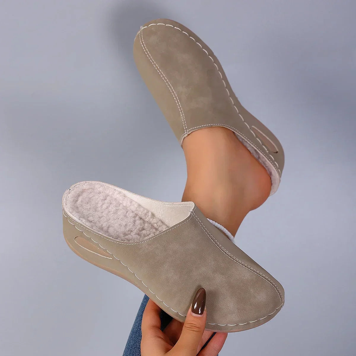 Image of Laura | Women's Slip-On Wedge Mule Shoes