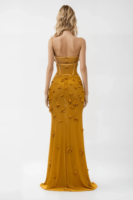 Image of LaVonda | Women's Strapless Corset Maxi Dress