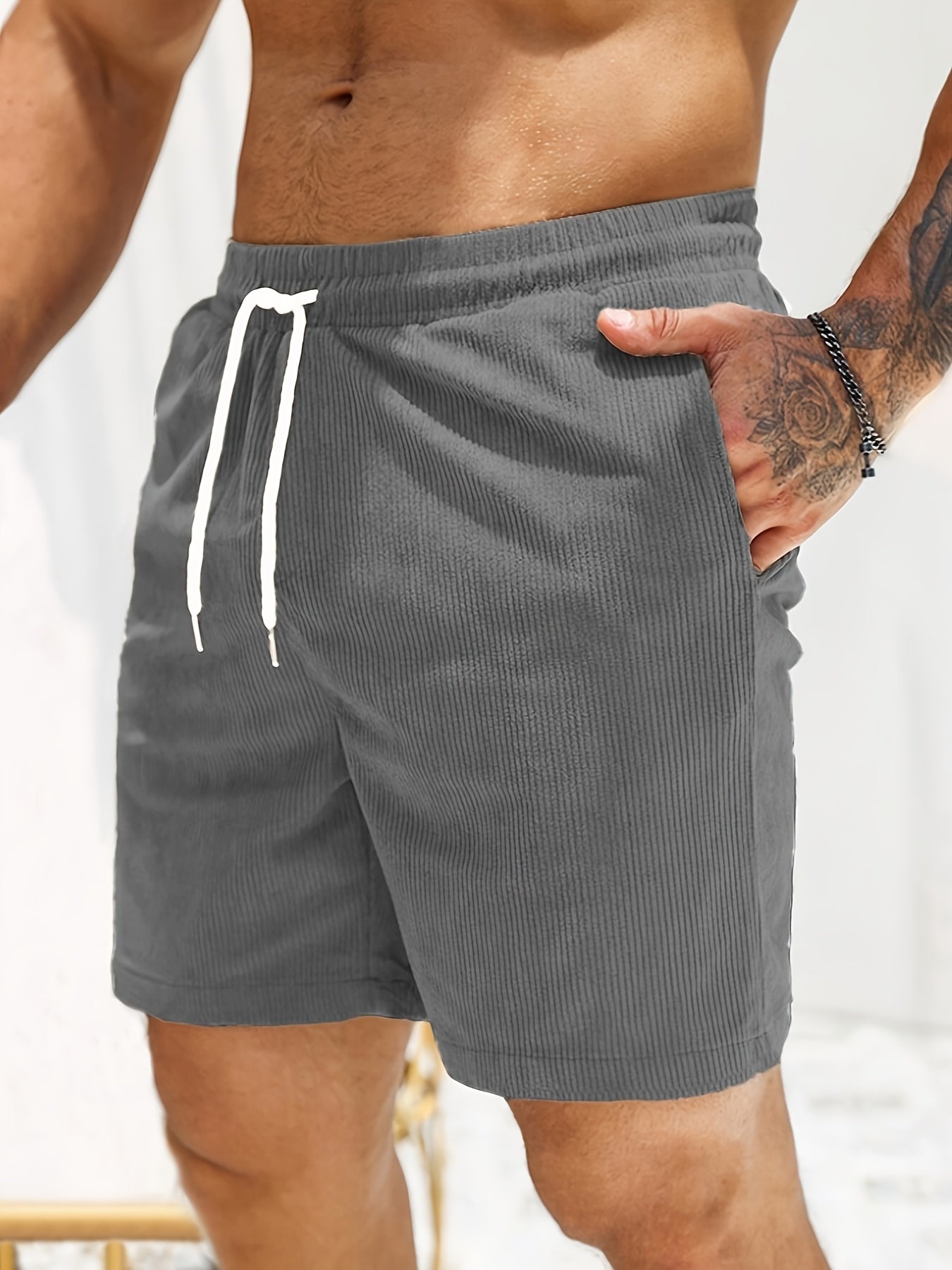 Image of Lawrence | Men's Drawstring Casual Shorts