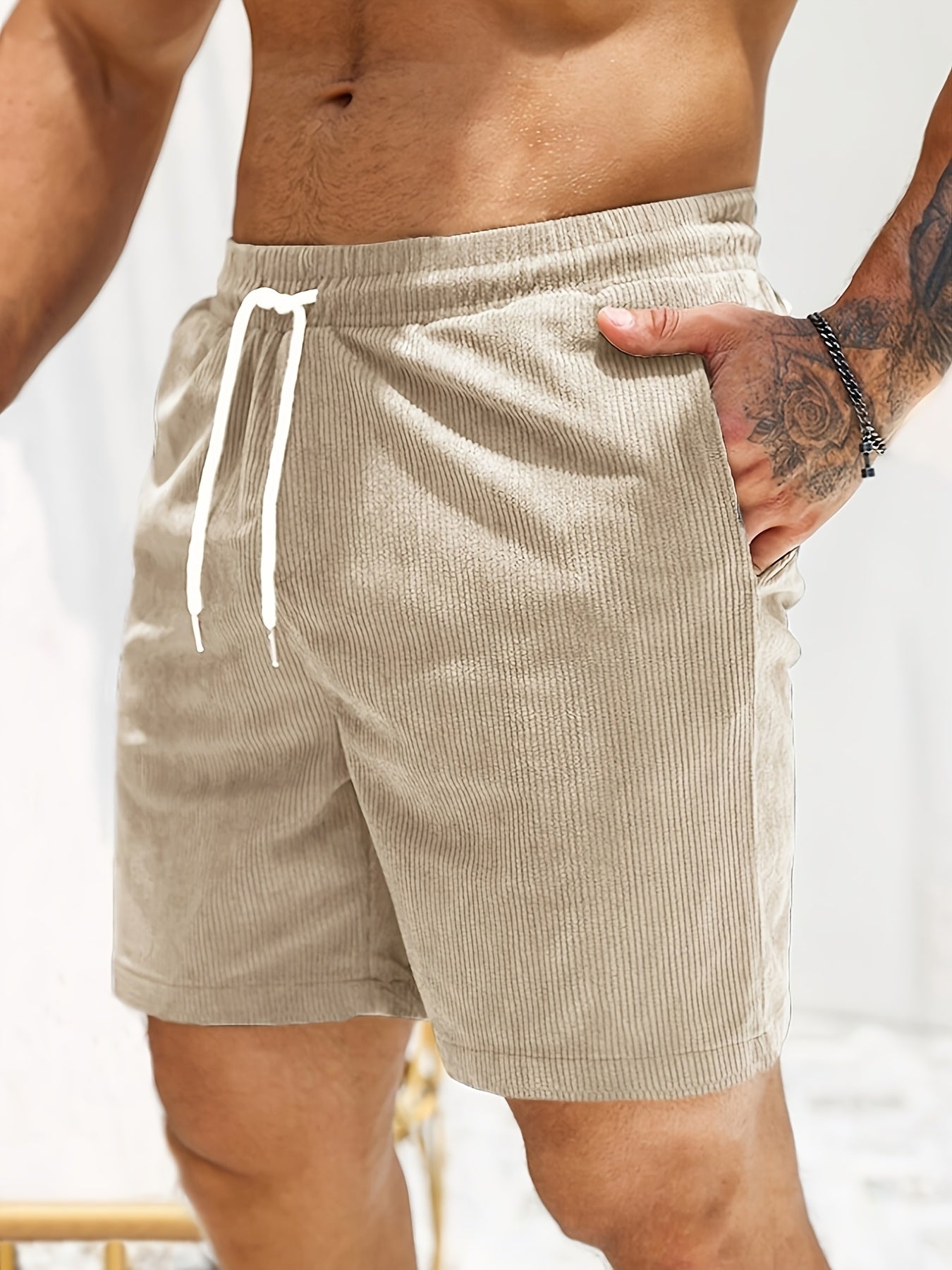 Image of Lawrence | Men's Drawstring Casual Shorts