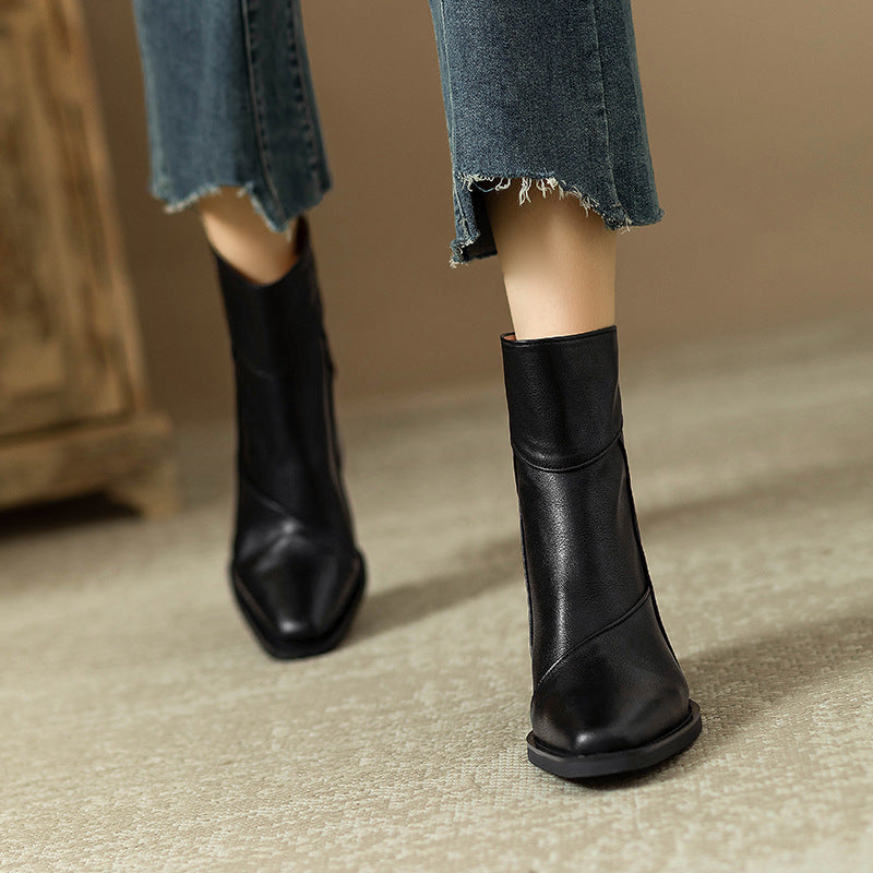 Image of Leila | Women's Block Heel Ankle Boots