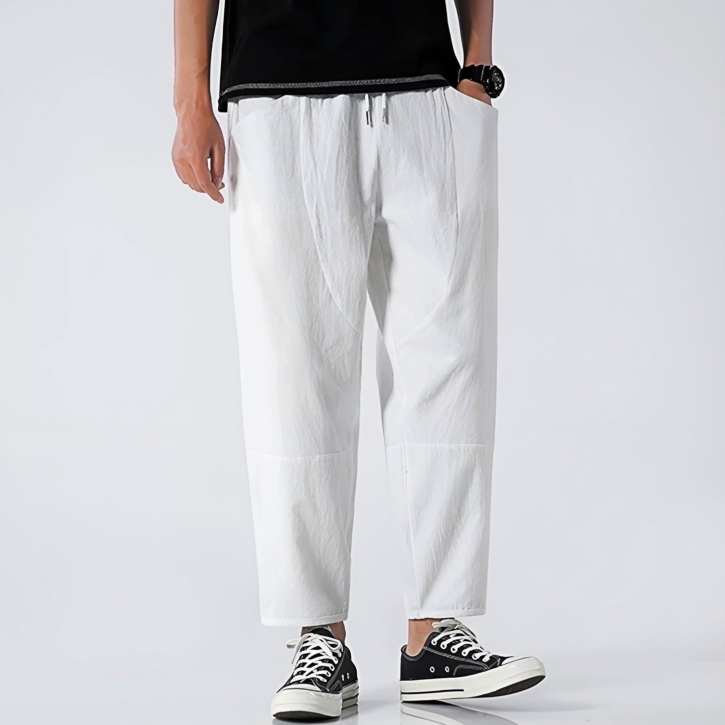 Image of Lenny | Men's Cropped Loose Fit Pants
