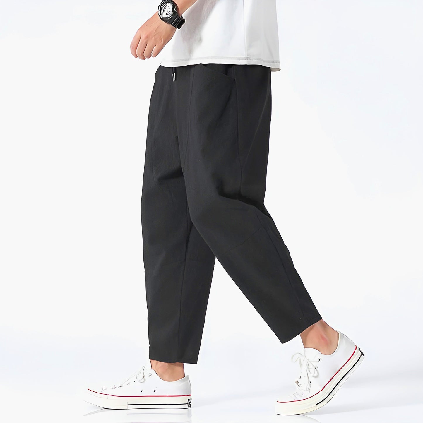 Image of Lenny | Men's Cropped Loose Fit Pants