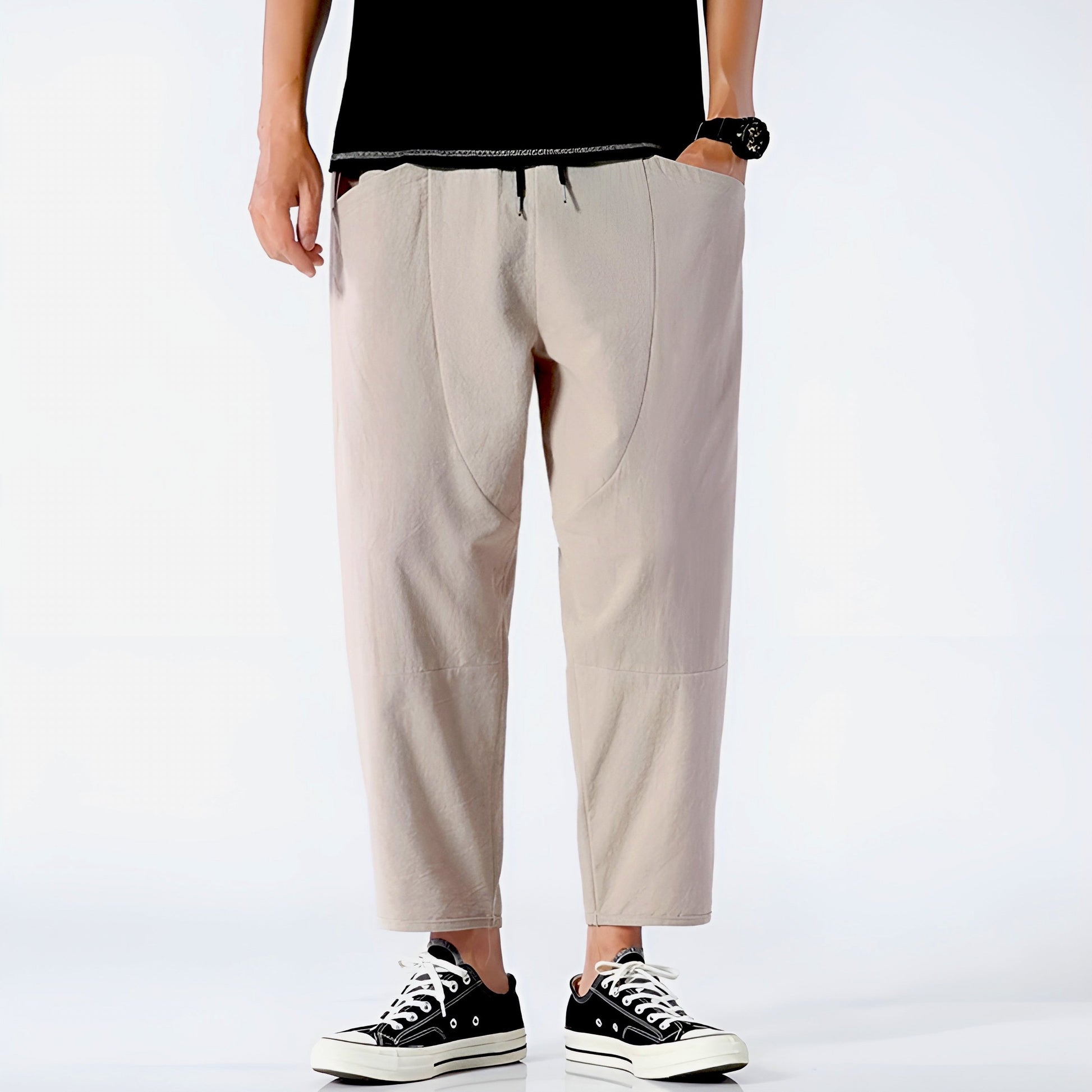 Image of Lenny | Men's Cropped Loose Fit Pants