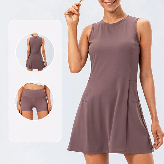 Image of Leslie | Women's Sleeveless A-Line Mini Dress