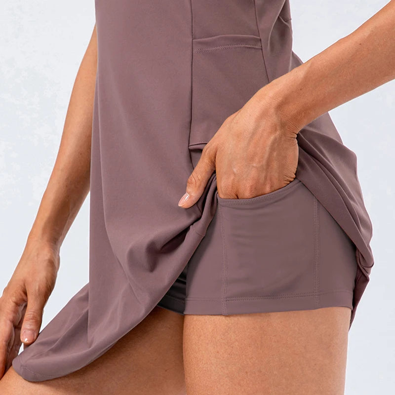 Image of Leslie | Women's Sleeveless A-Line Mini Dress