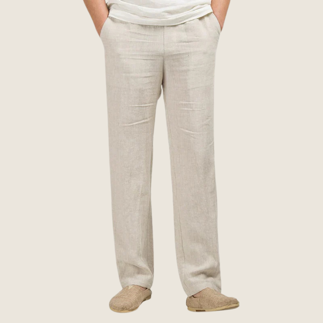 Image of Liam | Men's Straight Leg Elastic Waist Casual Pants