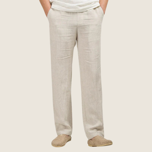 Image of Liam | Men's Straight Leg Elastic Waist Casual Pants