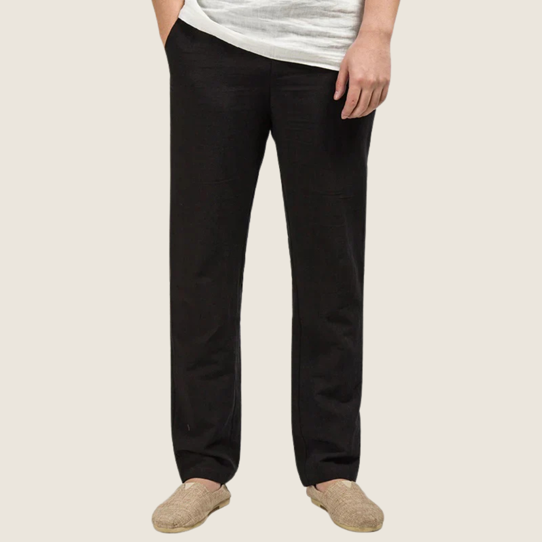 Image of Liam | Men's Straight Leg Elastic Waist Casual Pants