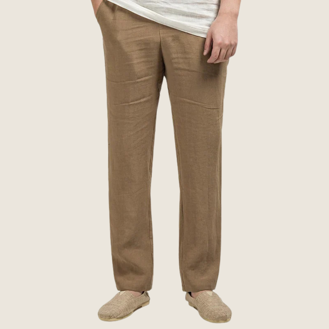 Image of Liam | Men's Straight Leg Elastic Waist Casual Pants