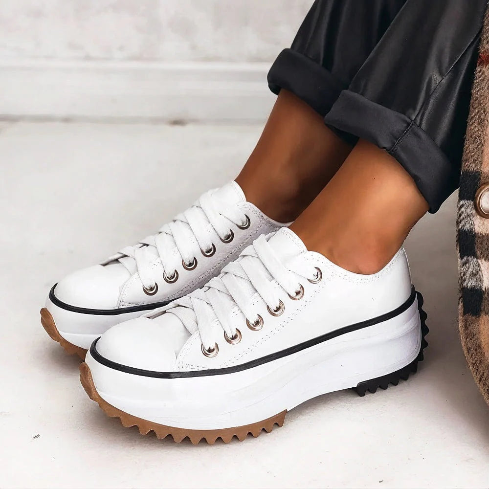 Image of Lillian | Women's Platform Lace-Up Sneakers