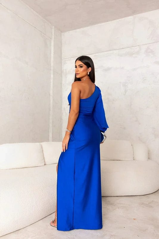 Image of Linda | Women's One Shoulder Formal Maxi Dress