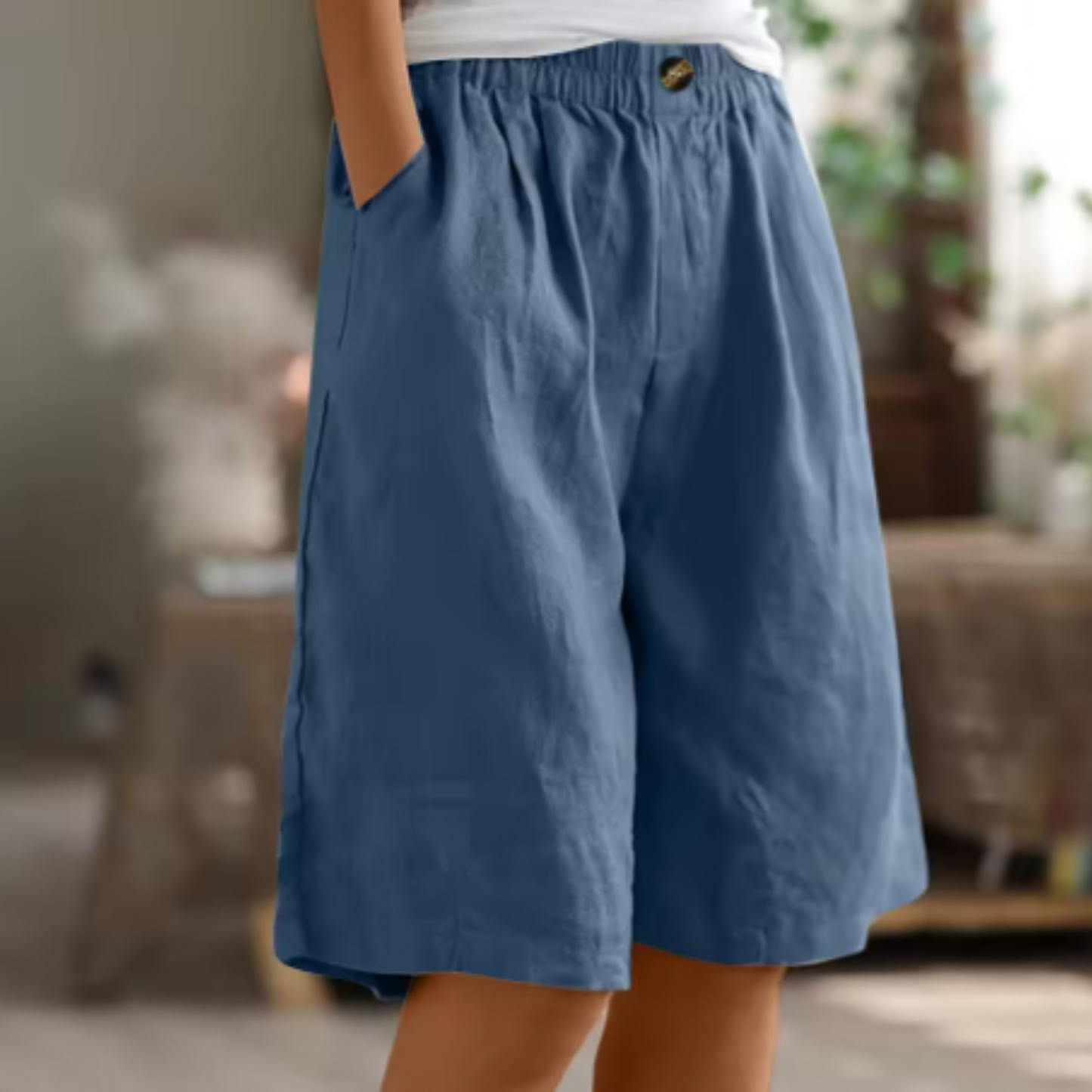 Image of Lisa | Women's High-Waisted Culottes Shorts