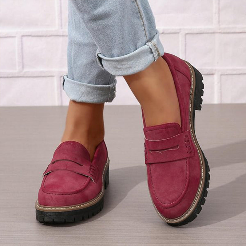 Image of Lisa | Women's Slip-On Lug Sole Loafers