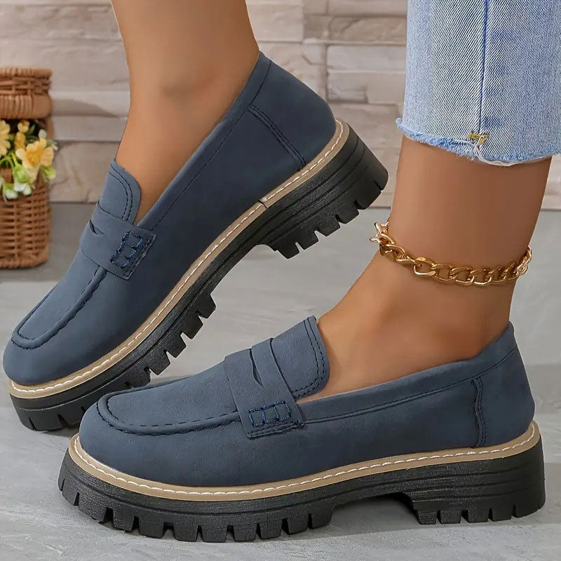 Image of Lisa | Women's Slip-On Lug Sole Loafers