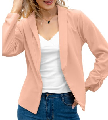 Image of Marcia | Women's Open Front Fitted Blazer