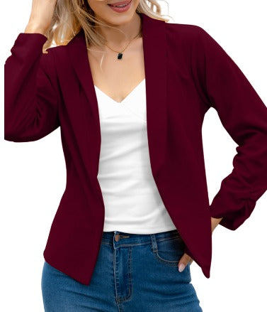 Image of Marcia | Women's Open Front Fitted Blazer