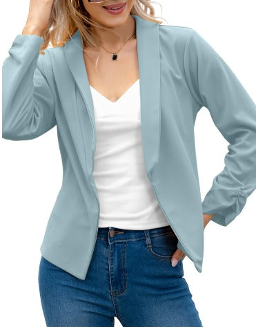 Image of Marcia | Women's Open Front Fitted Blazer