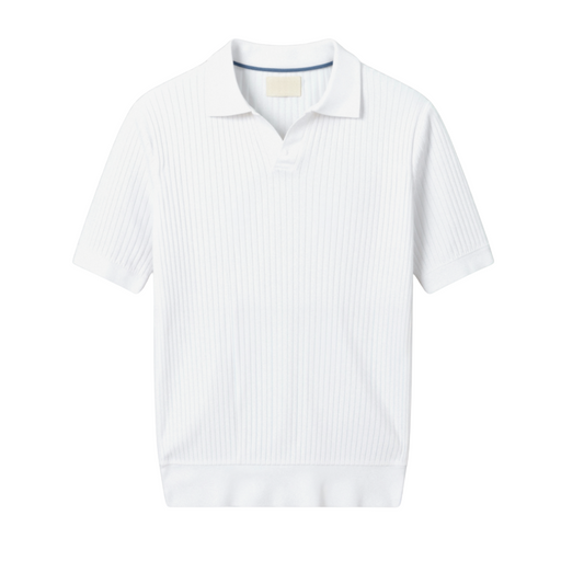 Image of Marcus | Men's Ribbed Short Sleeve Polo Shirt