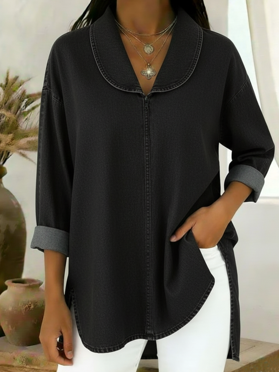 Image of Marilyn | Women's Oversized Collar Blouse
