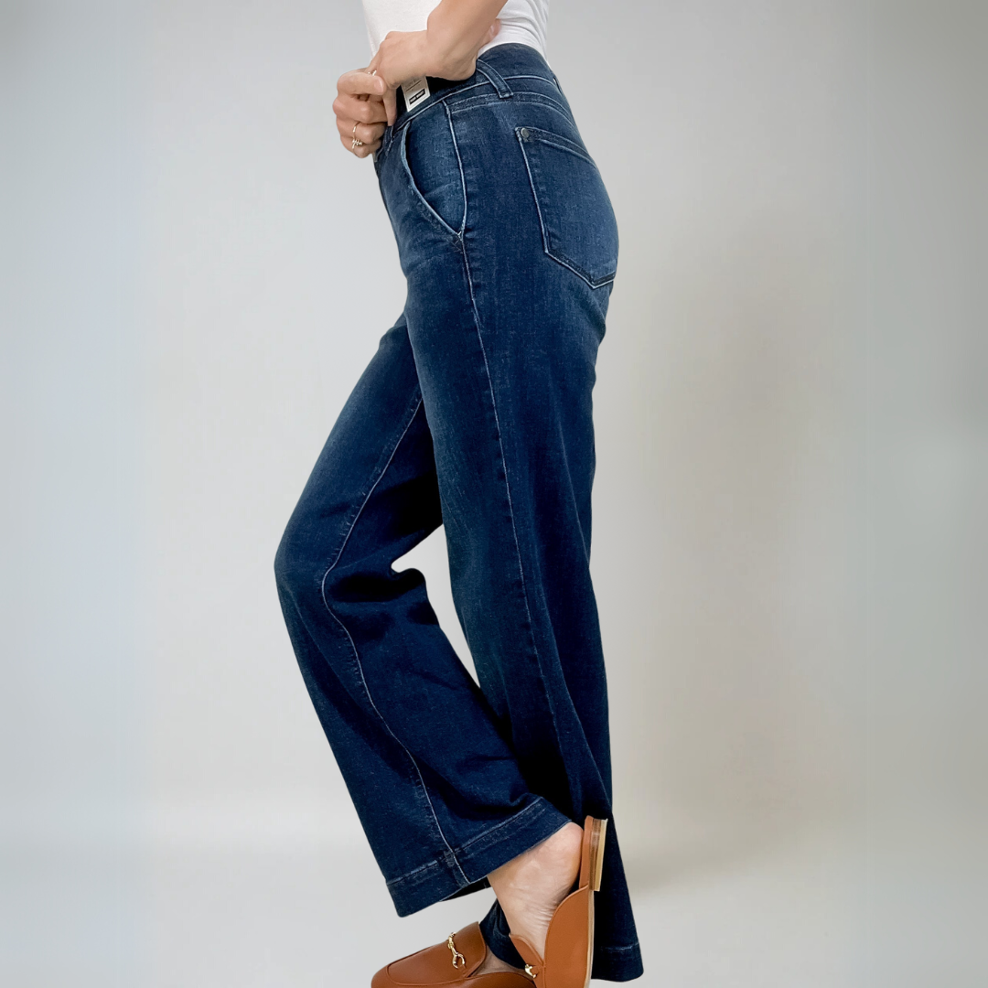 Image of Marissa | Women's High-Waisted Wide Leg Jeans