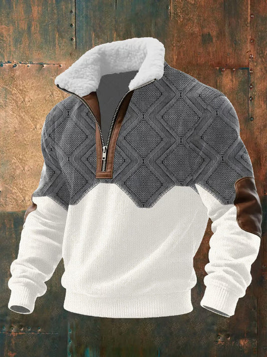 Image of Martin | Men's Half-Zip Sherpa Collar Sweater