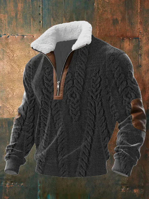 Image of Martin | Men's Half-Zip Sherpa Collar Sweater