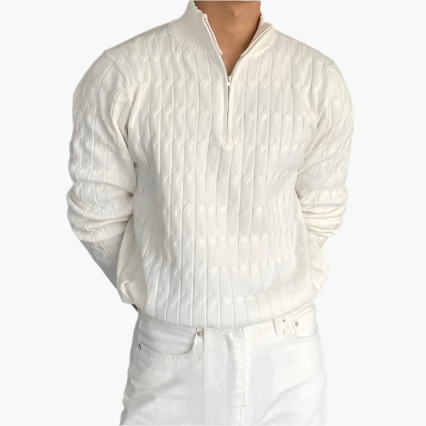 Image of Marvin | Men's Quarter-Zip Sweater