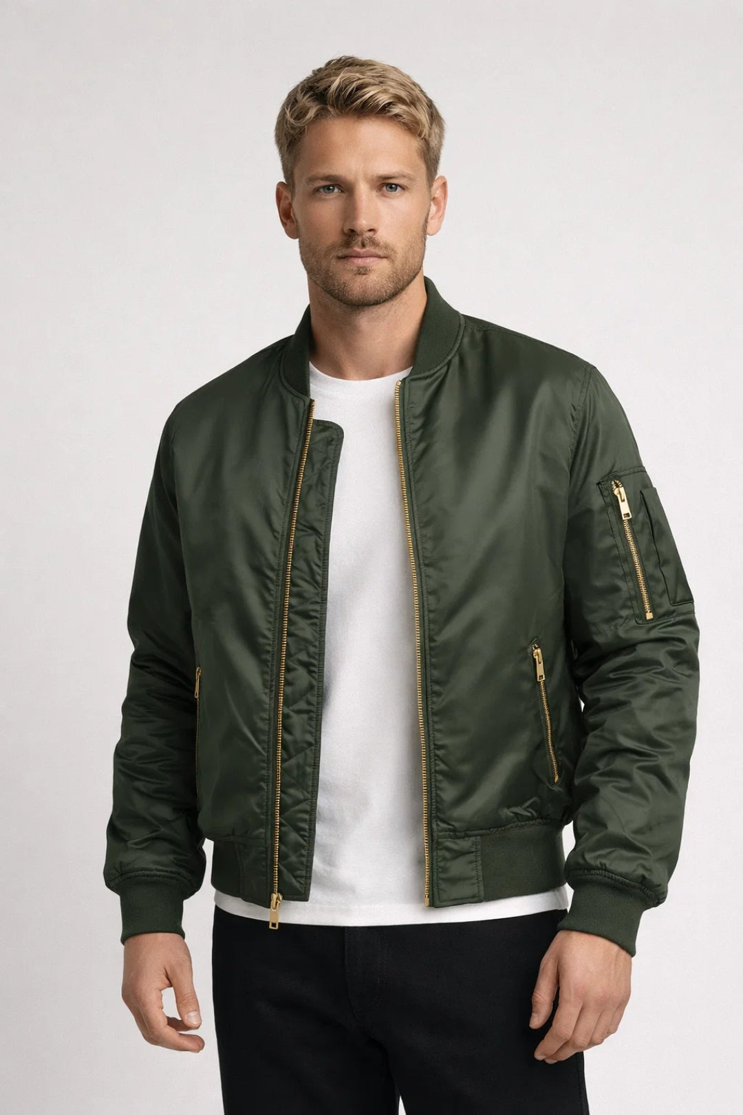 Image of Mason | Men's Zip-Up Bomber Jacket