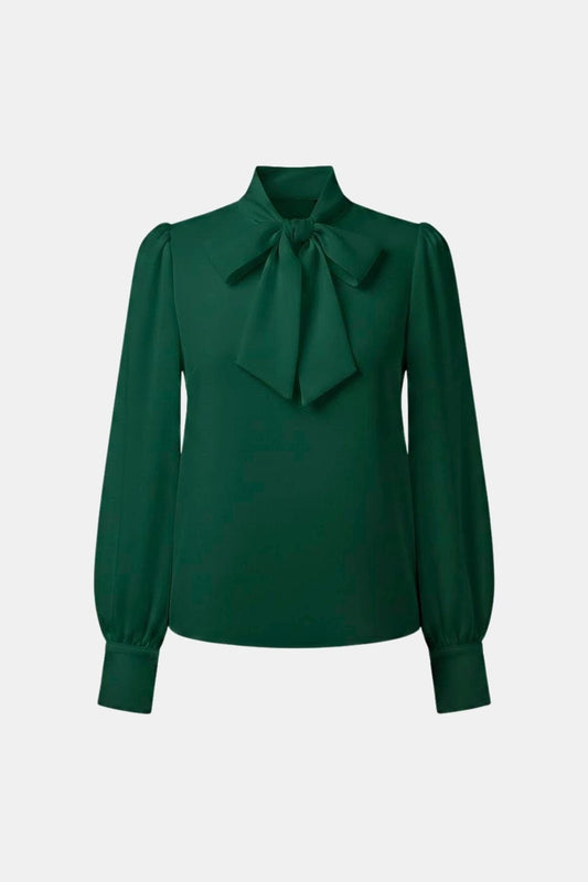 Image of Maureen | Women's Long Sleeve Tie Neck Blouse