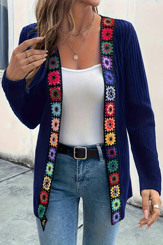 Image of Maureen | Women's Open Front Long Sleeve Cardigan